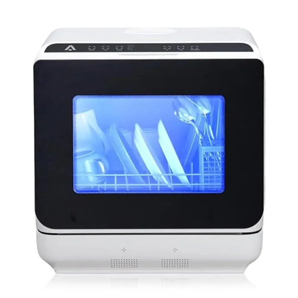 Portable Countertop Dishwasher with Five Washing Programs