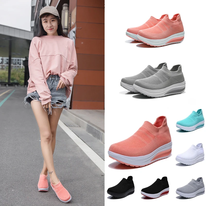 

Sneakers Women Plus Size Femme Shoes Woman New Vulcanize Sneakers Shoes Girl Thick Bottom Loafers Slip On Female Women Shoe35-42