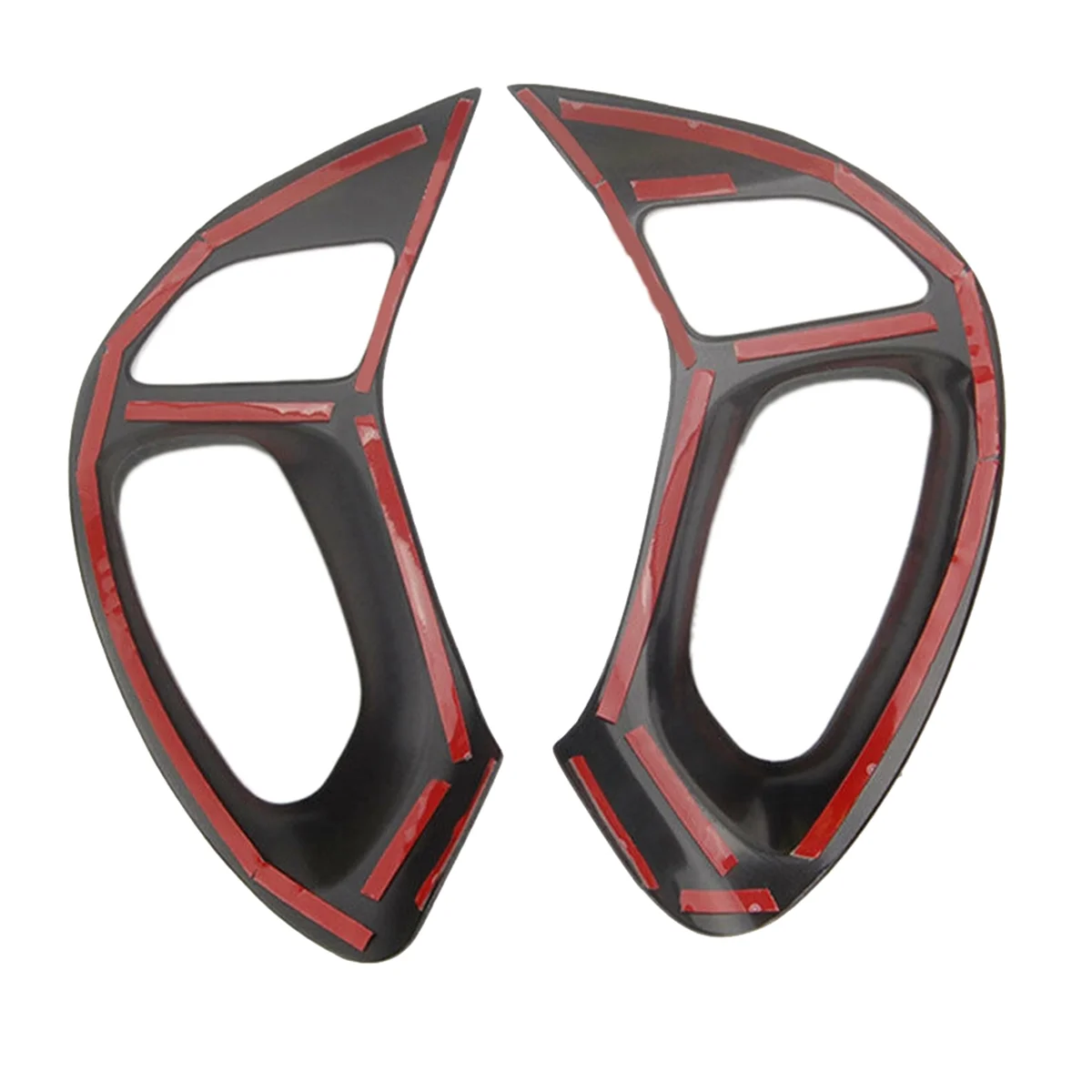 Car Steering Wheel Button Trim Frame Stickers Cover for Hyundai IX35 2010-2015 Interior Decoration ABS Carbon Fiber LHD