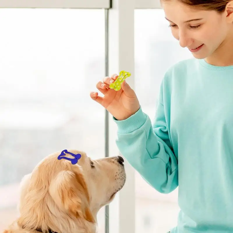 10pcs Bone Hair Clips Non Slip Dog Bone Pet Hair Clip Hairclips Metal Barrettes Accessories for Cosplay Party Pet Dogs