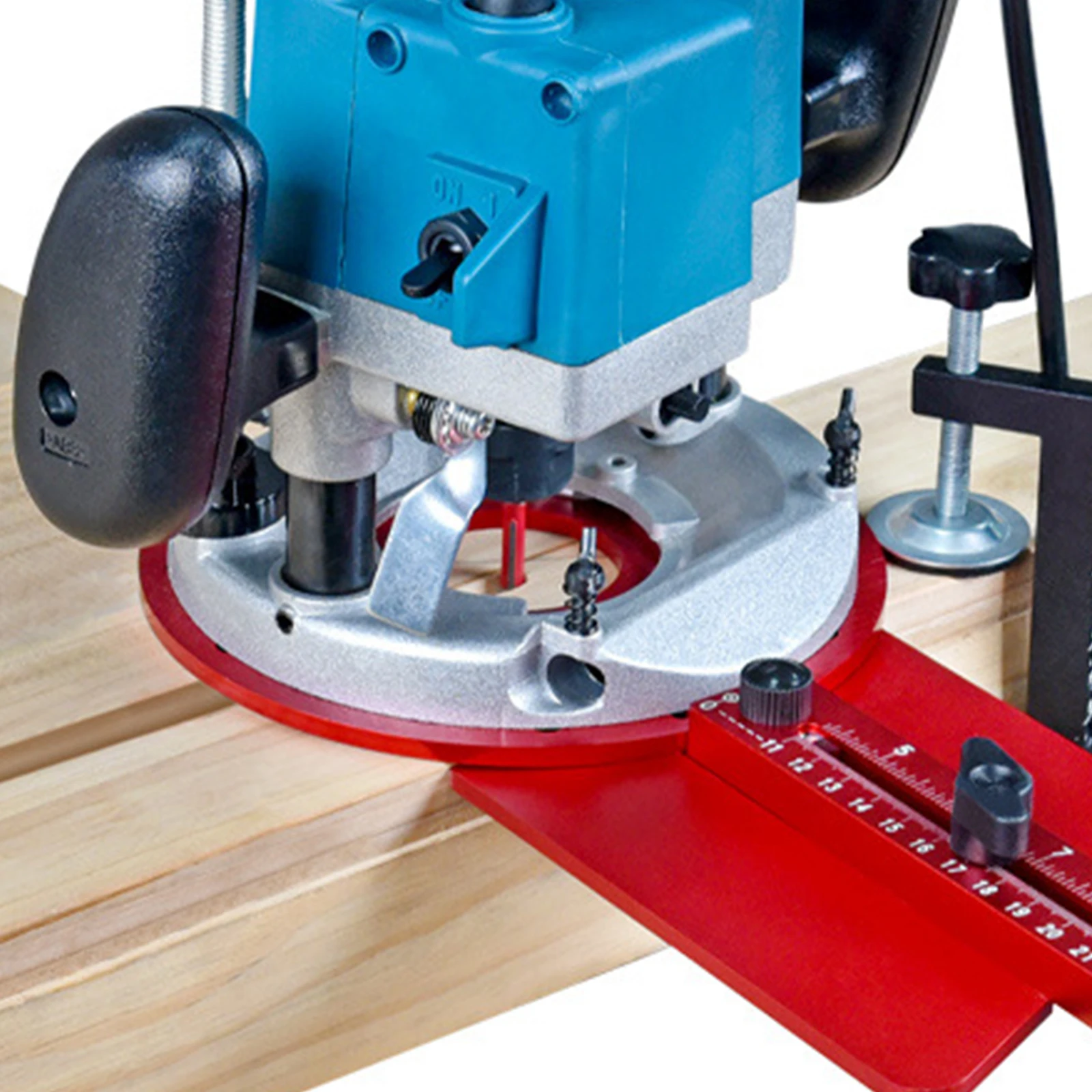 Aluminum Alloy Router Jig Adjustable Router Milling Groove Bracket Multifunctional Circle Cutting Tool for Woodworking