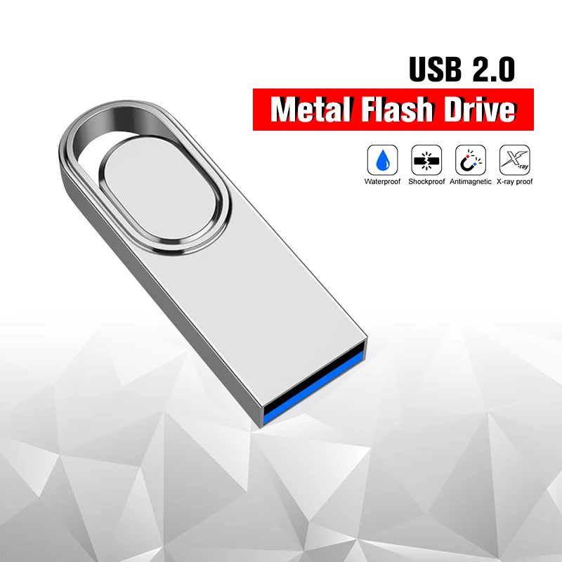 

High Speed USB Flash Drive Silver Pen Drive 128gb 64gb USB Stick 32gb Pendrive Flash Disk for Android SmartPhone/PC