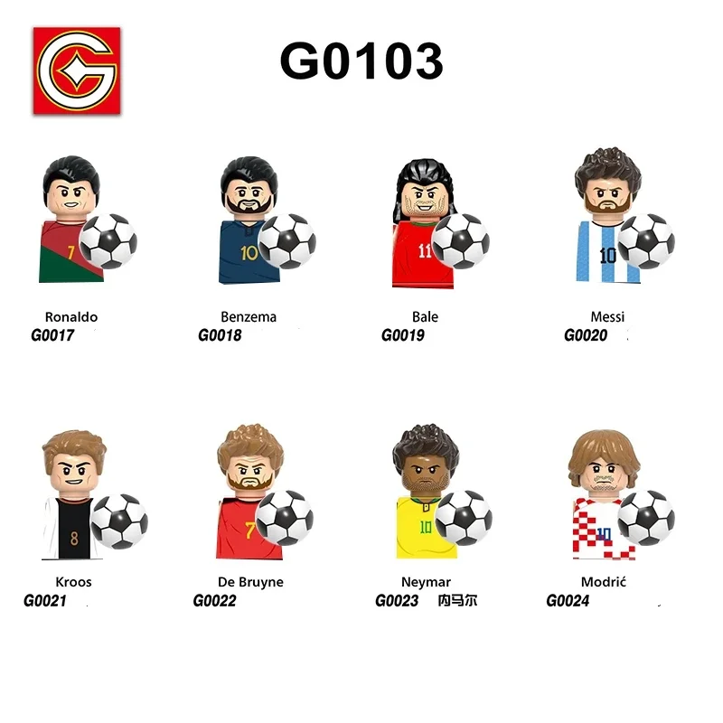 Famous Basketball Football Players Sports Star Building Blocks Sets Soccer Action Figures Bricks Cartoon  Toys Christmas Gifts 4