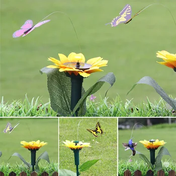Solar Fluttering Butterfly Yard Decor 1