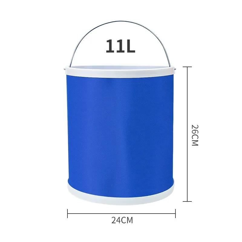 Portable Folding Car Water Bucket Versatile for Outdoor Barbecuing Fishing and Car Washing Easy to Store