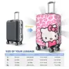 Hello Kitty Suitcase Cover Holiday Fun Cartoon Animal Customized Any Color Luggage Case Travel Protector 6