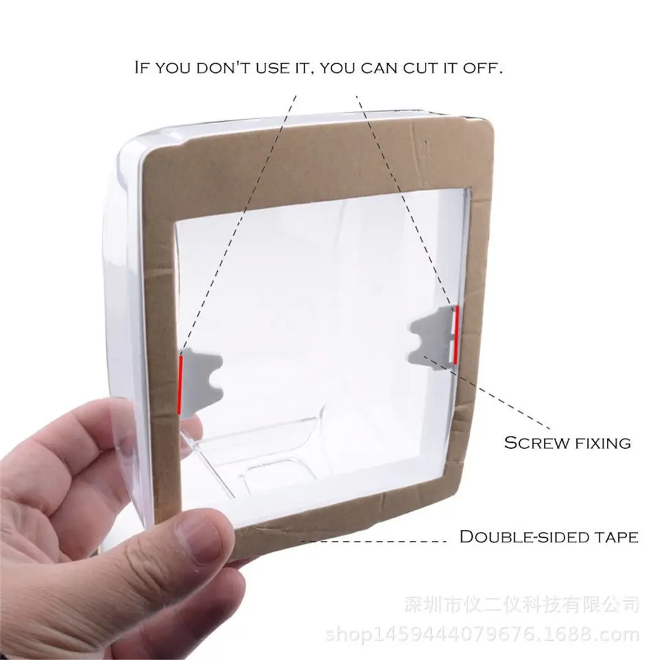 Transparent Waterproof Doorbell Cover – Outdoor Protection For Wireless Bell Buttons, 11x7x4cm
