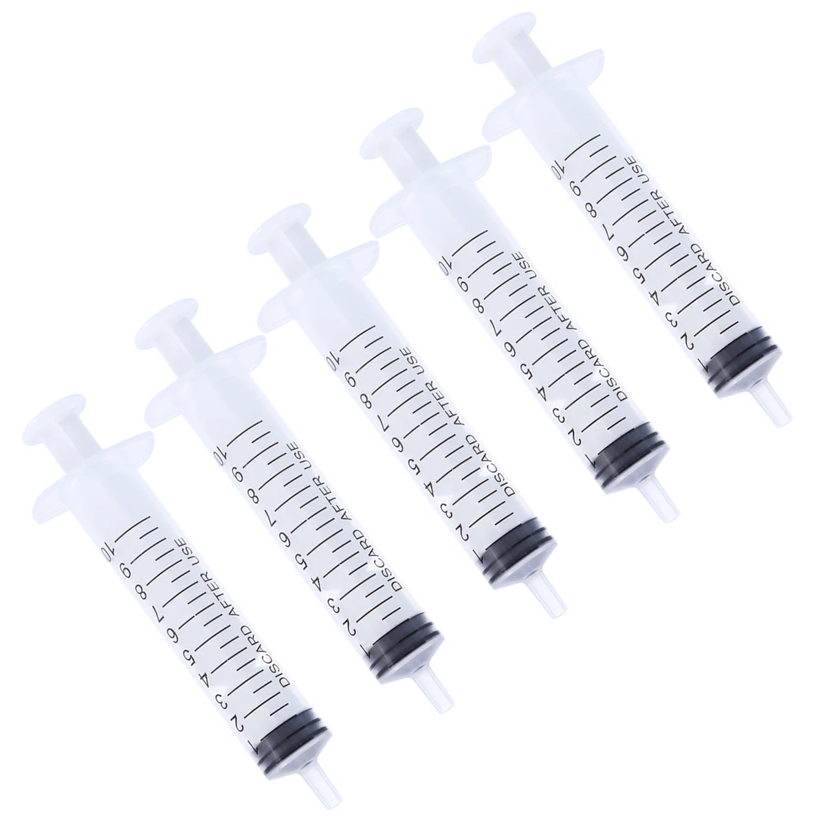 

5 10ml Small Lock Measuring Without for Measuring Liquids, Feeding Pets, Oil or Glue Applicator