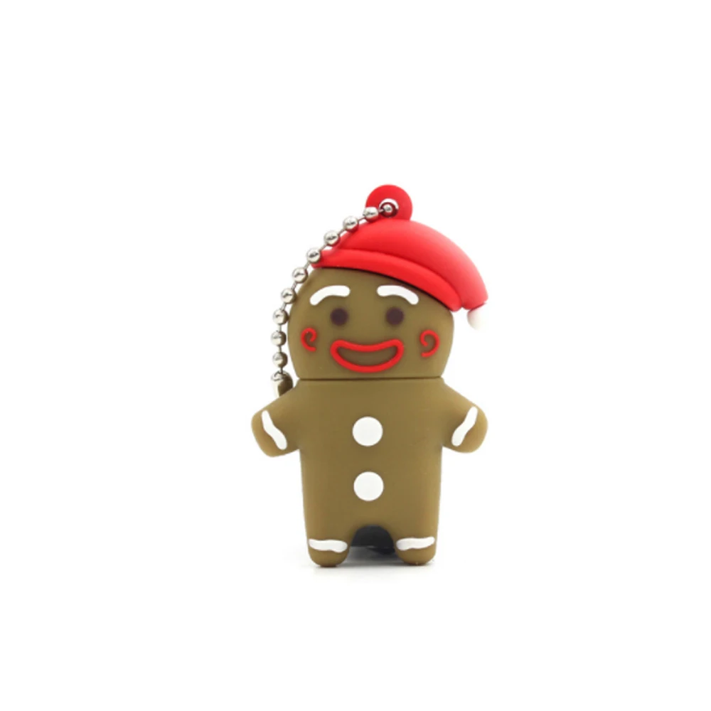 Cartoon memoria usb 플래시 드라이브 32GB 크리스마스 pendrive 128GB 64GB 방수 펜 드라이브 16GB 8GB, 플래시 usb 2.0 cle usb 스틱 키