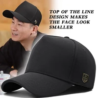 Big Head Circumference Tall Crown Back Sealing Hat Men's New Baseball Cap Fashion Face-Looking Small Reverse Wear Peaked Cap 2