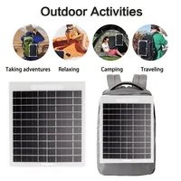 Panneau solaire 30W 5V avec USB, étanche, pour randonnée en plein air et Camping, batterie Portable, batterie de chargement de téléphone Portable, panneau de chargement de banque 5