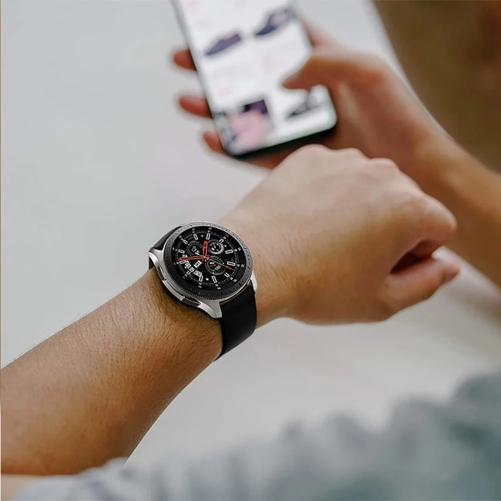 Universal Silicone Watch Strap 20-22mm - Premium Adjustable Band