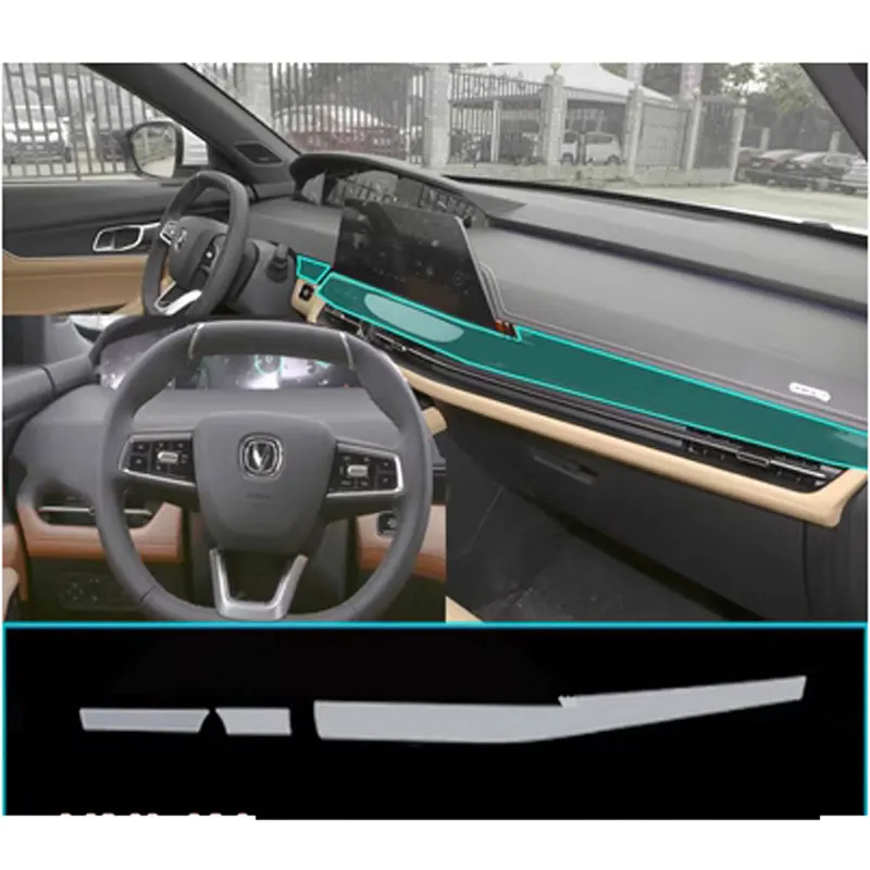 

for chang an unik 2021-2023 Center console shift screen TPU protective film Scratch proof film Auto interior Sticker Accessories