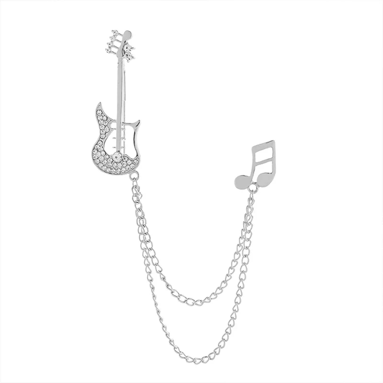 2xMusic Note Brooch Pin Breastpin Jewelry for Men Husband Decoration Lapel Pin