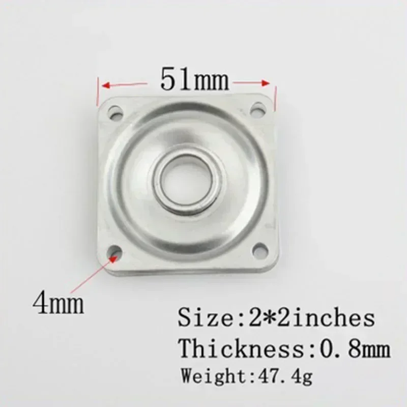 2/3/4 Inch Swivel Plates Bearing Swivel Metal 360Degree Rotating Rolling Bearing Turntable Display Stand Furniture Hardware rotating display stand rotating turntable plate