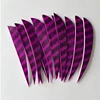 IBOUNFOX 50pcs Turkey Feather Fletching 4 Inch Right Wing Arrow Feather Parabolic Shape for Bow Accessories 2