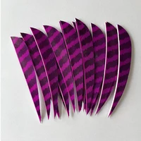 IBOUNFOX 50pcs Turkey Feather Fletching 4 Inch Right Wing Arrow Feather Parabolic Shape for Bow Accessories 2