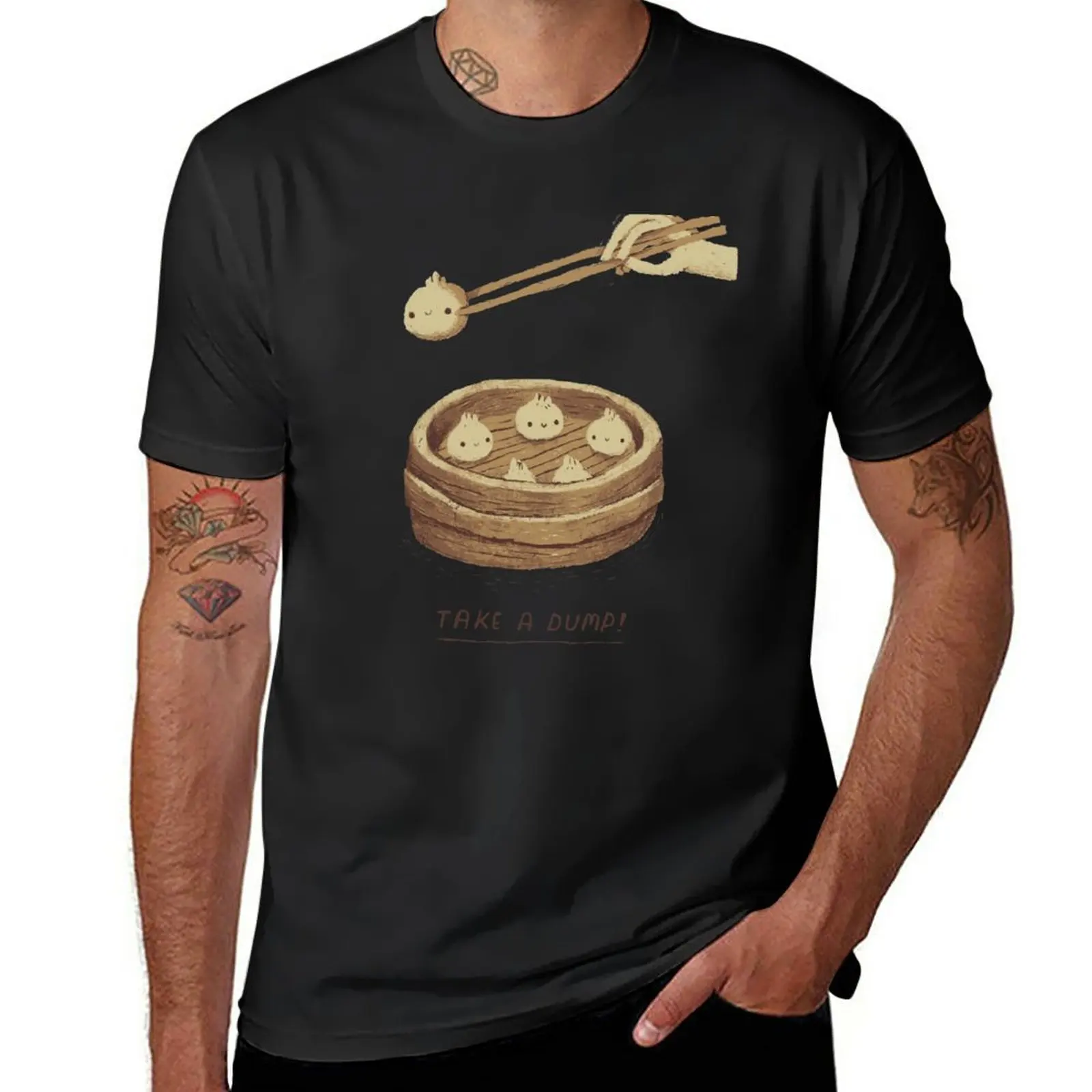 

New take a dump T-Shirt summer tops new edition t shirt quick-drying t-shirt Short sleeve sweat shirts, men