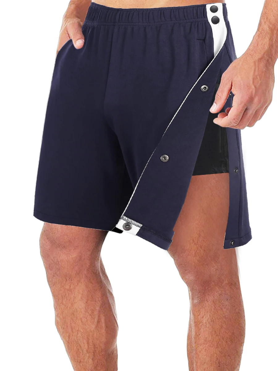 Pantalones Con Botones Abiertos Pantalones De Rehabilitación Con