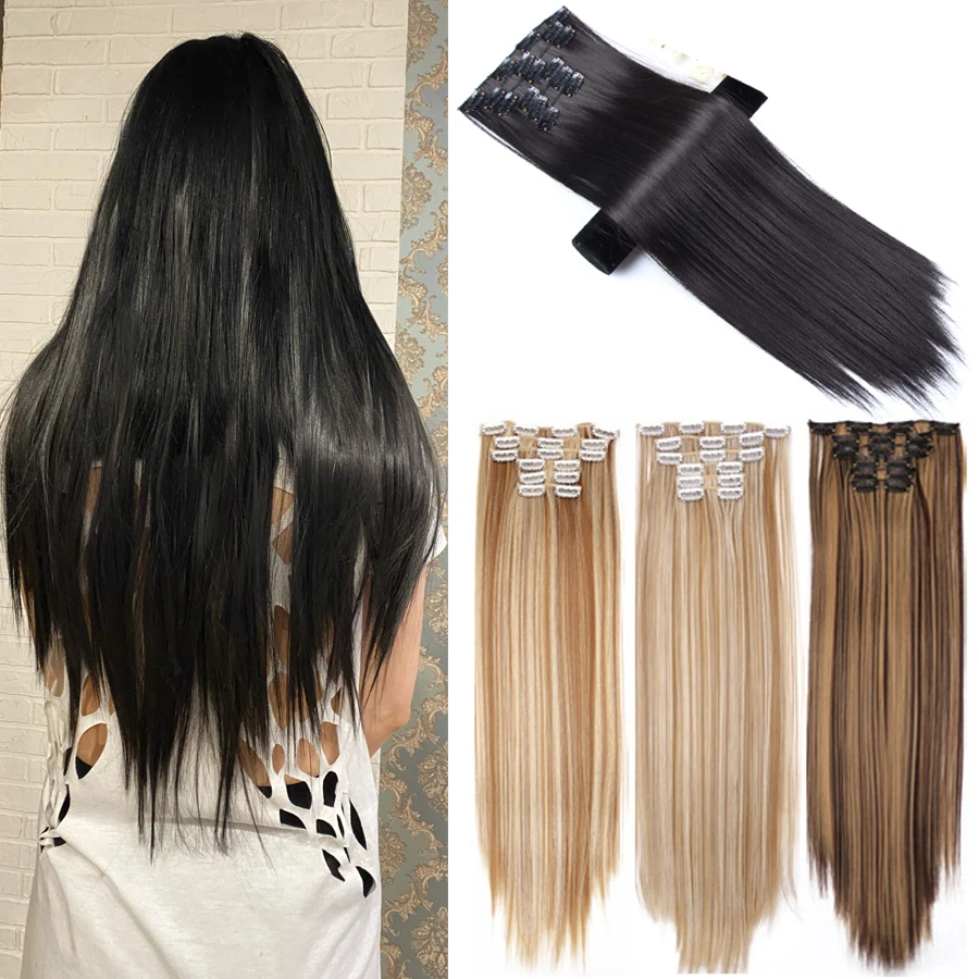 22 Inch Clip In Hair Extensions Before And After