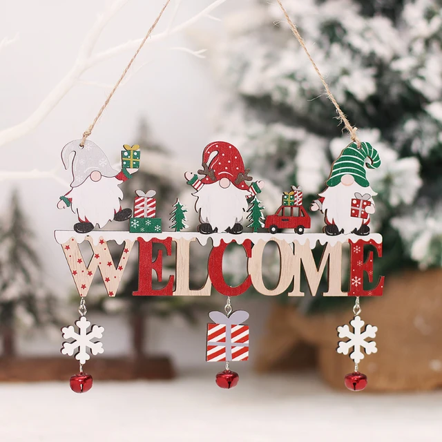 木製のクリスマスツリーアクセサリーオーナメント 英語の文字 マージ クリスマスの木製ベル スノーフレークオーナメント ペンダント23 Aliexpress Mobile
