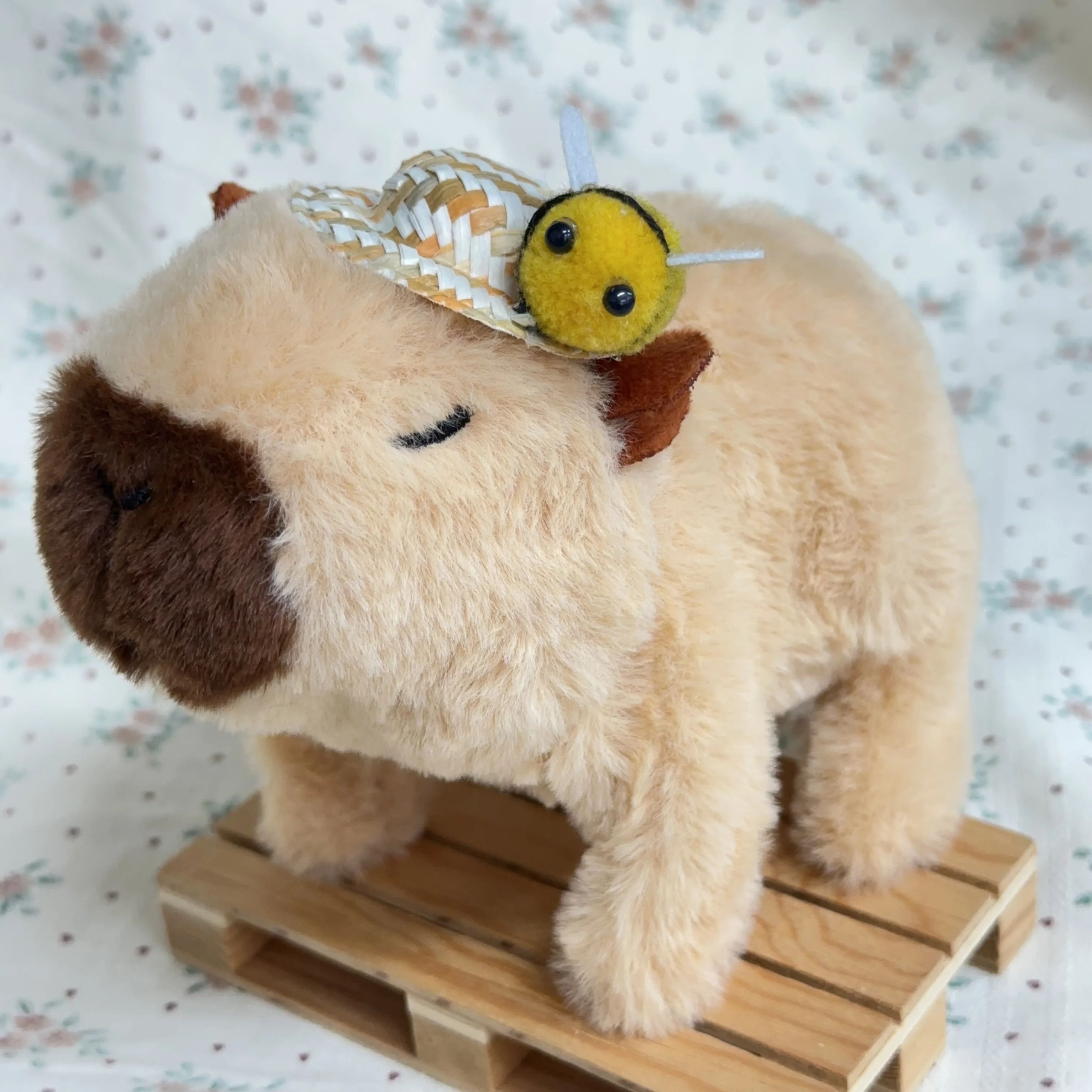 카피바라 설치류 시뮬레이션 봉제인형 귀여운 인형 부드러운 전자 장난감 어린이날 크리스마스 부활절 할로윈 선물 3세 이상
