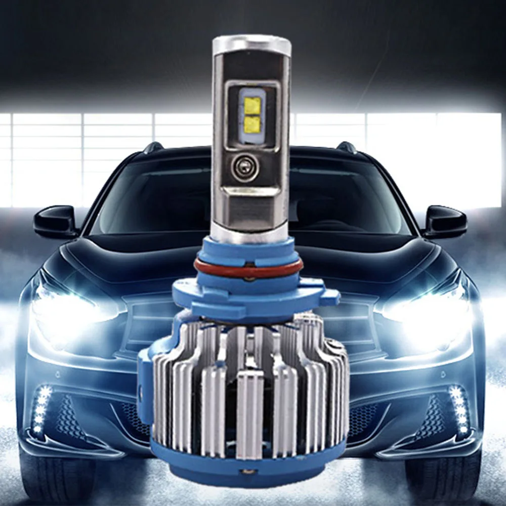 LED Car Headlights T1 Led H1 H3 H4 H7 H11 H13 9004 9005 9006 9007 881 Car Headlight Turbo Auto Fog Lamp 70W Automobile Bulb White