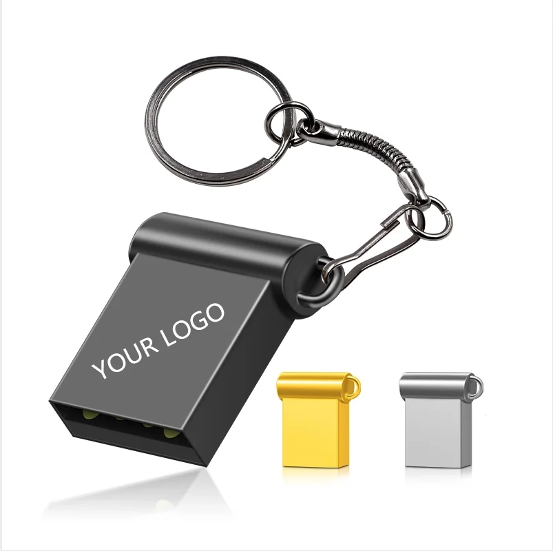 100PCS Mini USB Flash Drive 4G 8G 16GB 32GB 64GB Personalise Pen Drive Memory Stick Pendriver Free Metal Flash Disk Gift