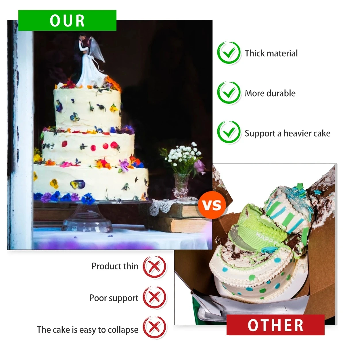 24pcs White Plastic Cake Dowels Rods Reusable Easy Cut Cake Support Straws Sticks Tiered Stand Accessories 21/24/30cm cake decorating tools cake baking tools cake making tools