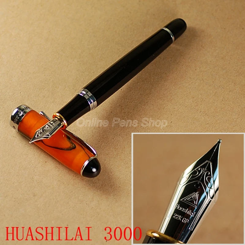 Jinhao 대리석 및 금속 디자인 중간 펜촉 만년필 JF138