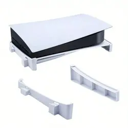 Sleek Horizontal Console Stand for PlayStation 5, Includes Base Accessory (WHITE)