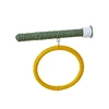 Linen Rope Pet Bird Parrot Stand Toy Chewing Bite Toy Parrot Perch Hanging Cage Swing Rope Ring Stand Climb Toy Bird Supplies 6
