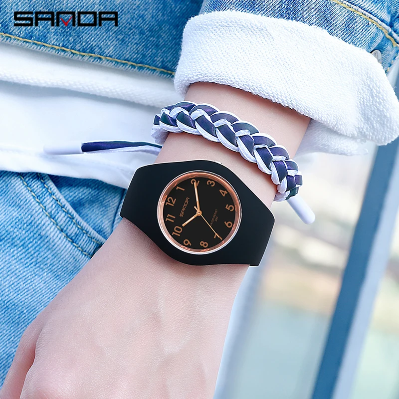 Fashion 2022 Luxury Sanda Brand Women's Watch Simple Waterproof Quartz Watches Ultra-thin Design Ladies Wristwatches Reloj Mujer 5