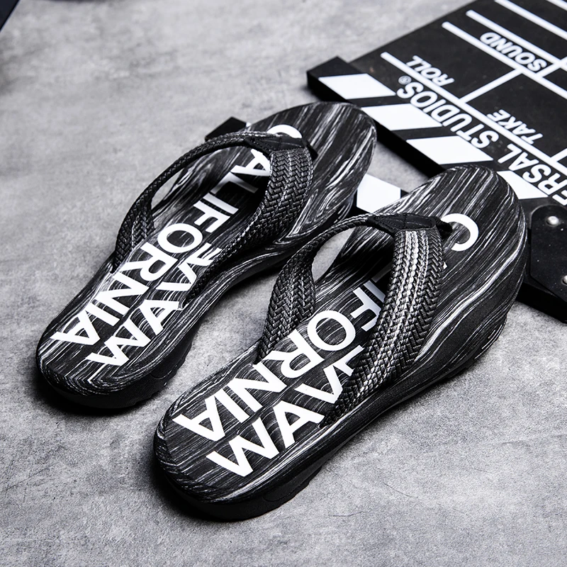 

Summer Men Flip Flops Massage Slippers Non slip High Quality Thick Sole Shoes Soft Comfortable Plus Size47 Male Shoes Hot Sale