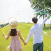 3 Pcs Kids Bubble Machine Outdoor Toy Sets Blowing Soap Tools Wand Bubber Toddler 2
