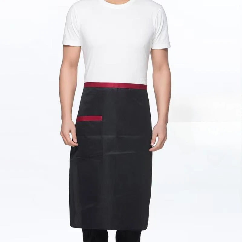 Chef Half Apron With Neck Strap Hotel Cafe Western Restaurant Waiter Work Waist Apron Short Kitchen Service Half Length