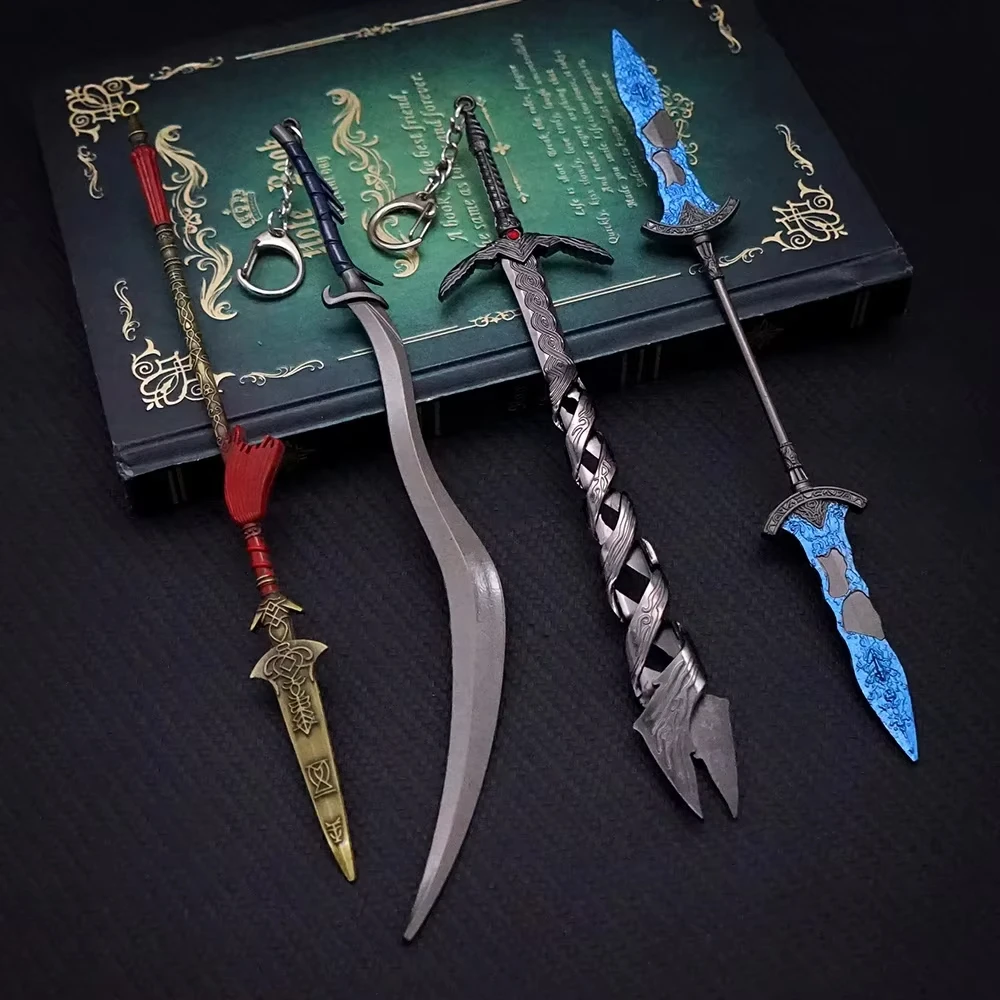 Dark Moon Greatsword Keychain - Fantasy Weapon Collectible Key Ring