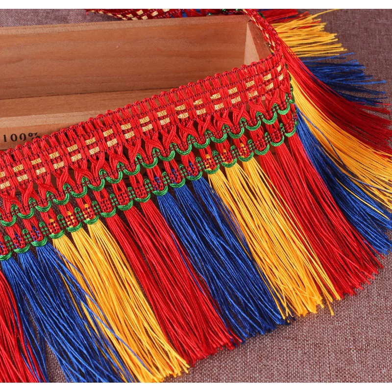 Three-Color Ethnic Style's Beard Fringe Home Clothing Decorative Lace Accessories tassel Curtain Truck Ornaments