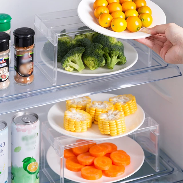 Stackable organiser Refrigerator Kitchen Acrylic Fridge Pantry Organizer  stackable acrylic fridge bins - AliExpress