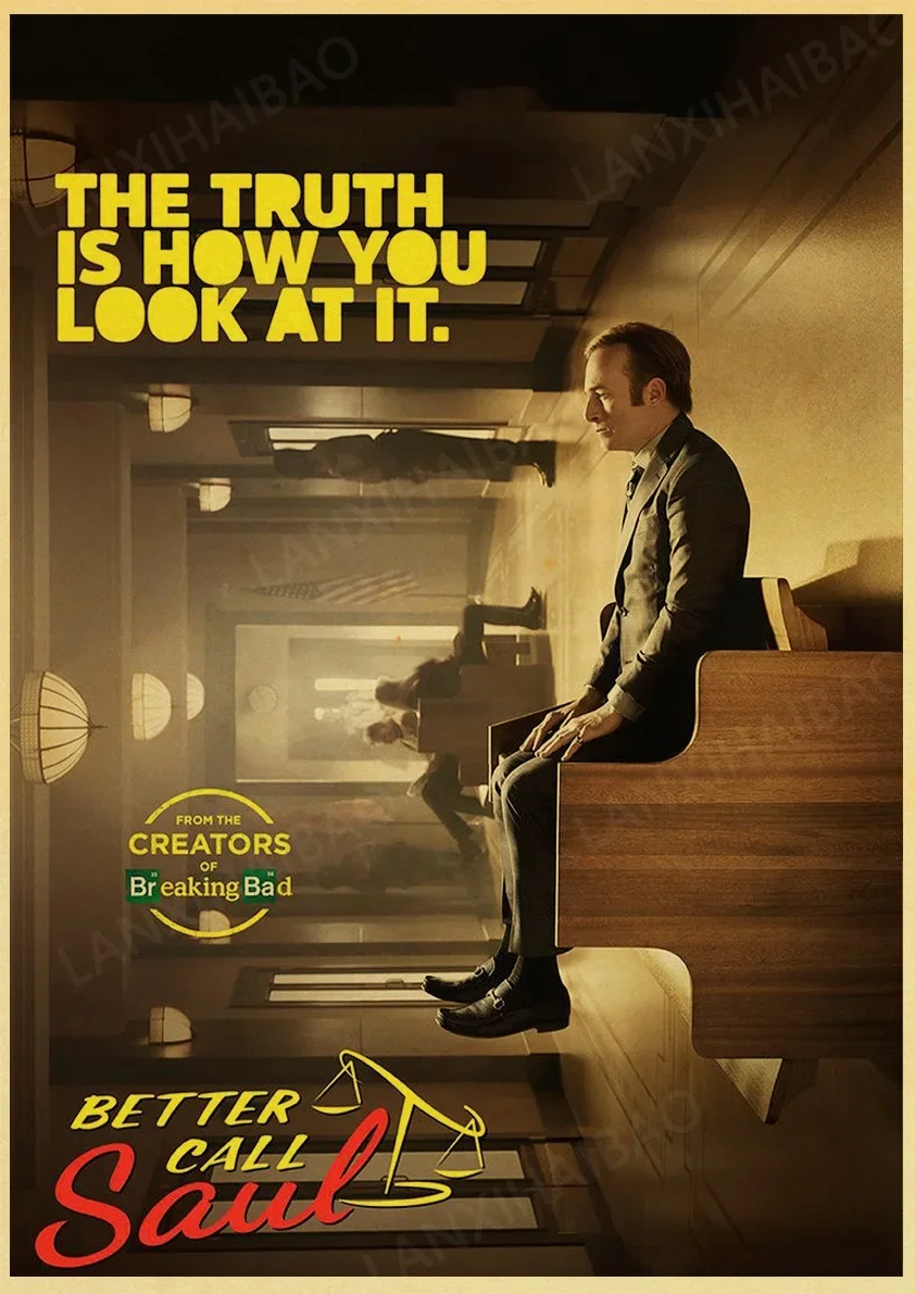 thumbnail image 1 of Pósteres de películas clásicas Póster de Better Call Saul Arte de pared retro Decoración de habitación Arte para el hogar Impresiones para la sala de estar, 1 of 5