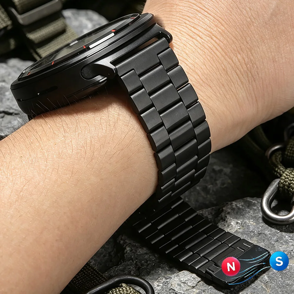 Magnetic Stainless Steel Watch Band - Elegant Strap and Bracelet