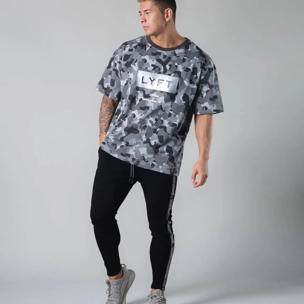 New Autumn Muscle Brothers Running Fitness Cotton Sports Pants Men's Casual Leisure Long Trousers Skateboard Long Pants