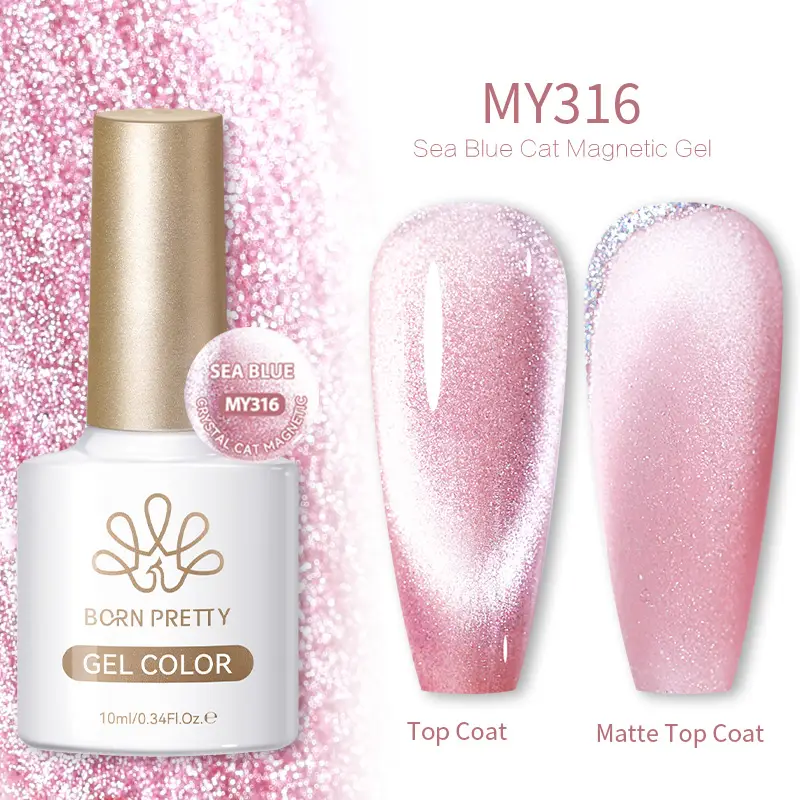 BORN PRETTY 10ml Water Light Cat Magnetic Gel Nail Polish Vernis Semi Permanent Soak Off Crystal Gel Polish For Nails Manicure - Image 37