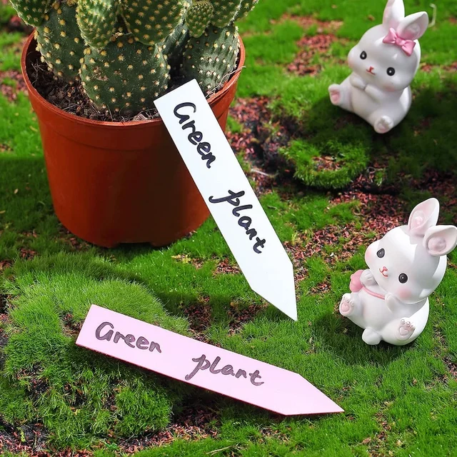 20 Db Műanyag Növényi Címkék Kertészeti Virágcímkék Növény Zamatos Osztályozási Pvc Virágdugók Mérföldkő - Image 2