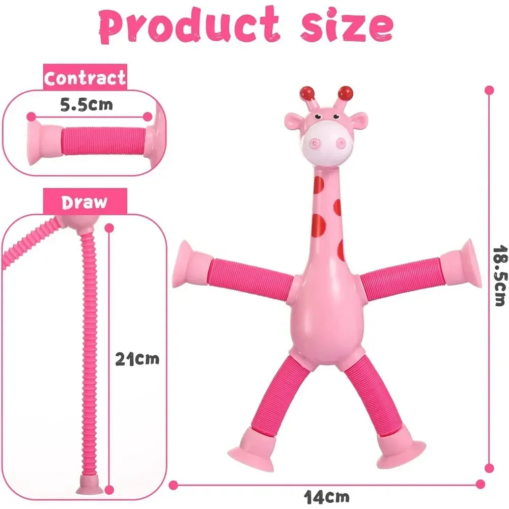 Giraffe Pop Tubes Fidget Toy 5