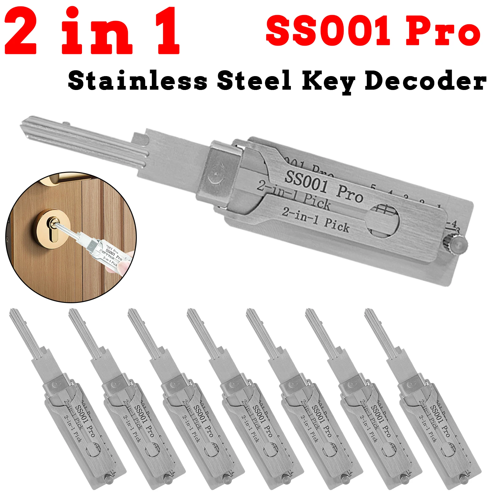 Secret Code Decoder Key Key Decoder SS001Pro Stainless Steel Key Decoder SS001Pro 2-in-1 ...