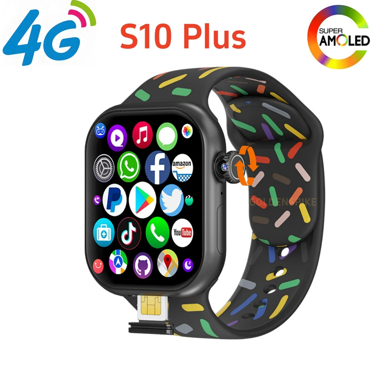 Samsung S10 Smart Watch For S10 Plus Rose Gold Smartwatch For