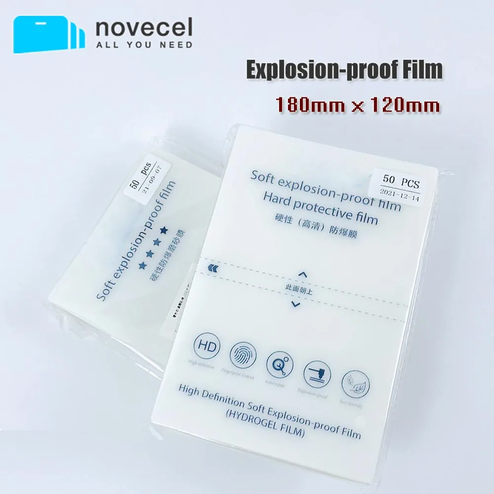 

50pcs 9H Hardness Explosion Proof HD Hydrogel Film High Transparent Phone Screen For Film Cutting Machine Plotter