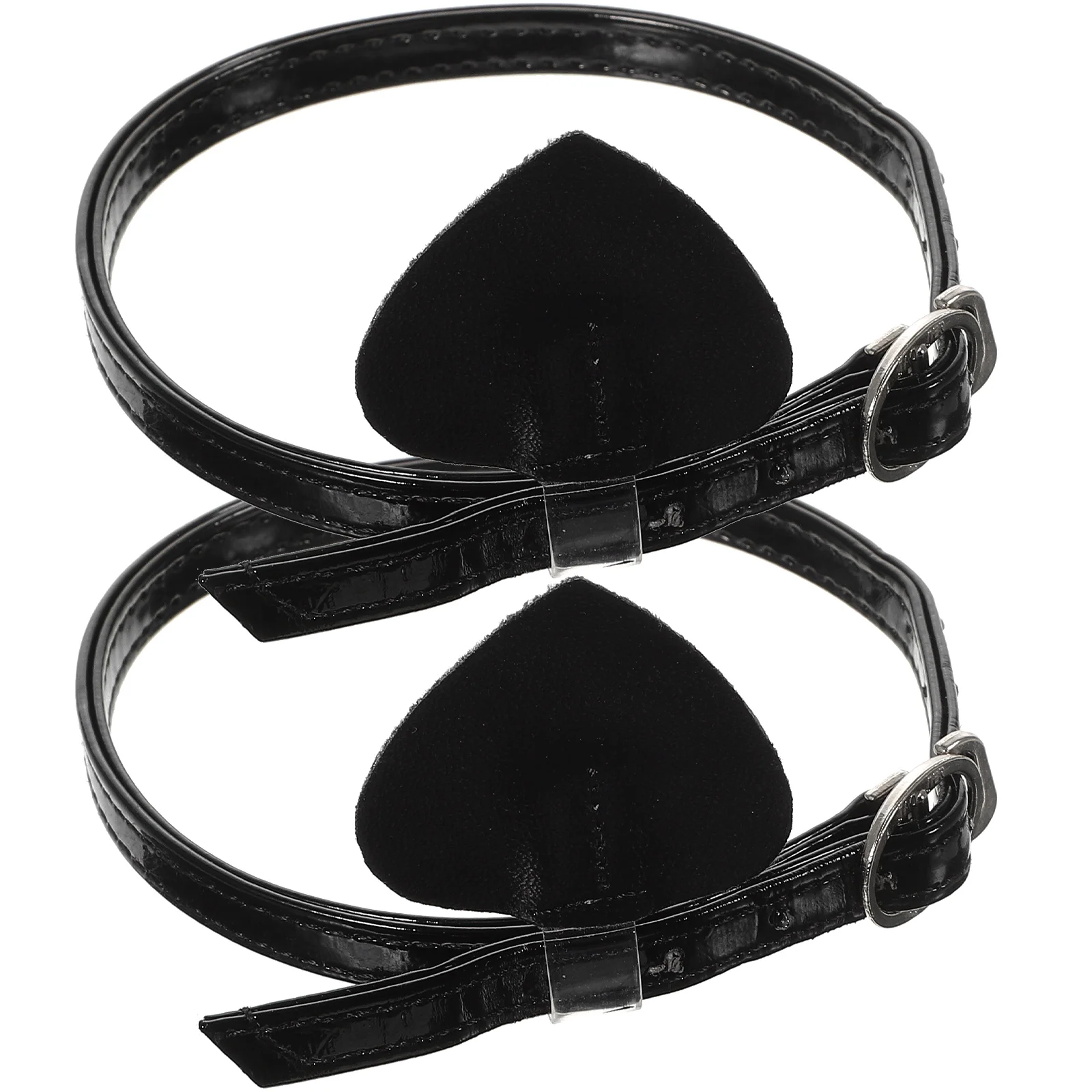 

Black Heels Clear Elastic Shoelace High Shoelaces Invisible Elasticity PU for Women Women's