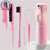 6pcs/Set Hair Brush Set Hairdressing Spray Bottle Hair Braiding Loop Rat Tail Comb Teasing Hair Brsuh Edge Control Hair Brush 1